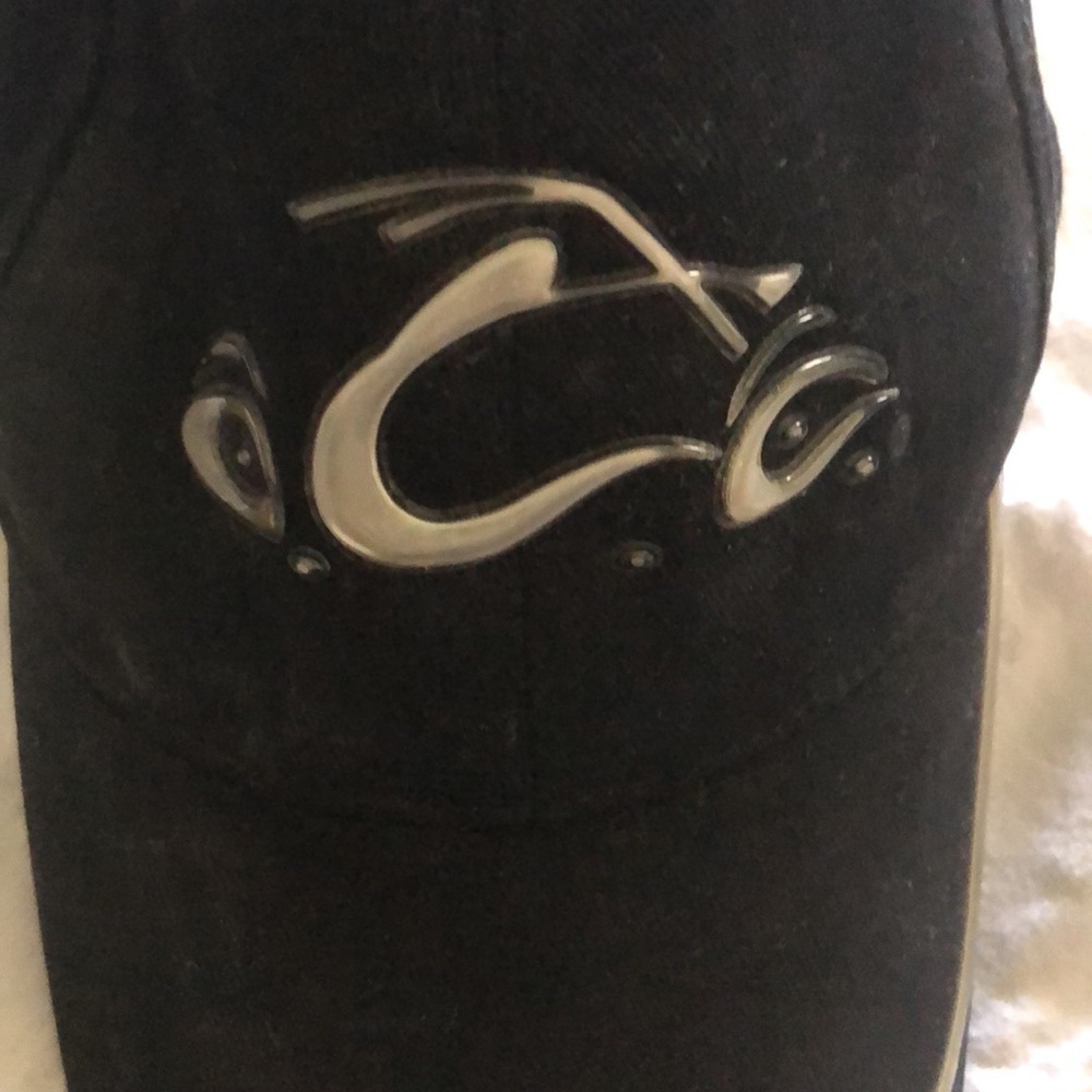 OCC Black, orange county choppers hat
As seen in PacSun